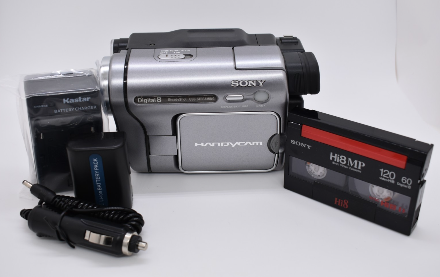 Sony DCR-TRV280 Digital8 Camcorder with 990X Zoom Bundle Tested and Working-image
