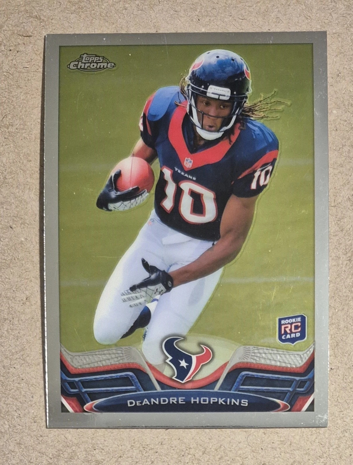 2013 Topps Chrome Football Rookie Card #154 DeAndre Hopkins RC Houston Texans WR