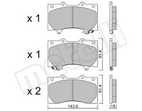Metelli BremsbeläGe BremsklöTze Vorderseite FüR Nissan Patrol VI Y62 5.6