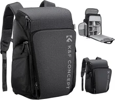 K&F CONCEPT Camera Backpack for Photographers 25L Large Dslr Waterproof Bag