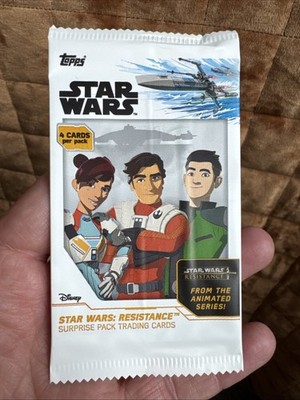 2019 TOPPS STAR WARS RESISTANCE SEALED 4-CARD PACK POSSIBLE HITS