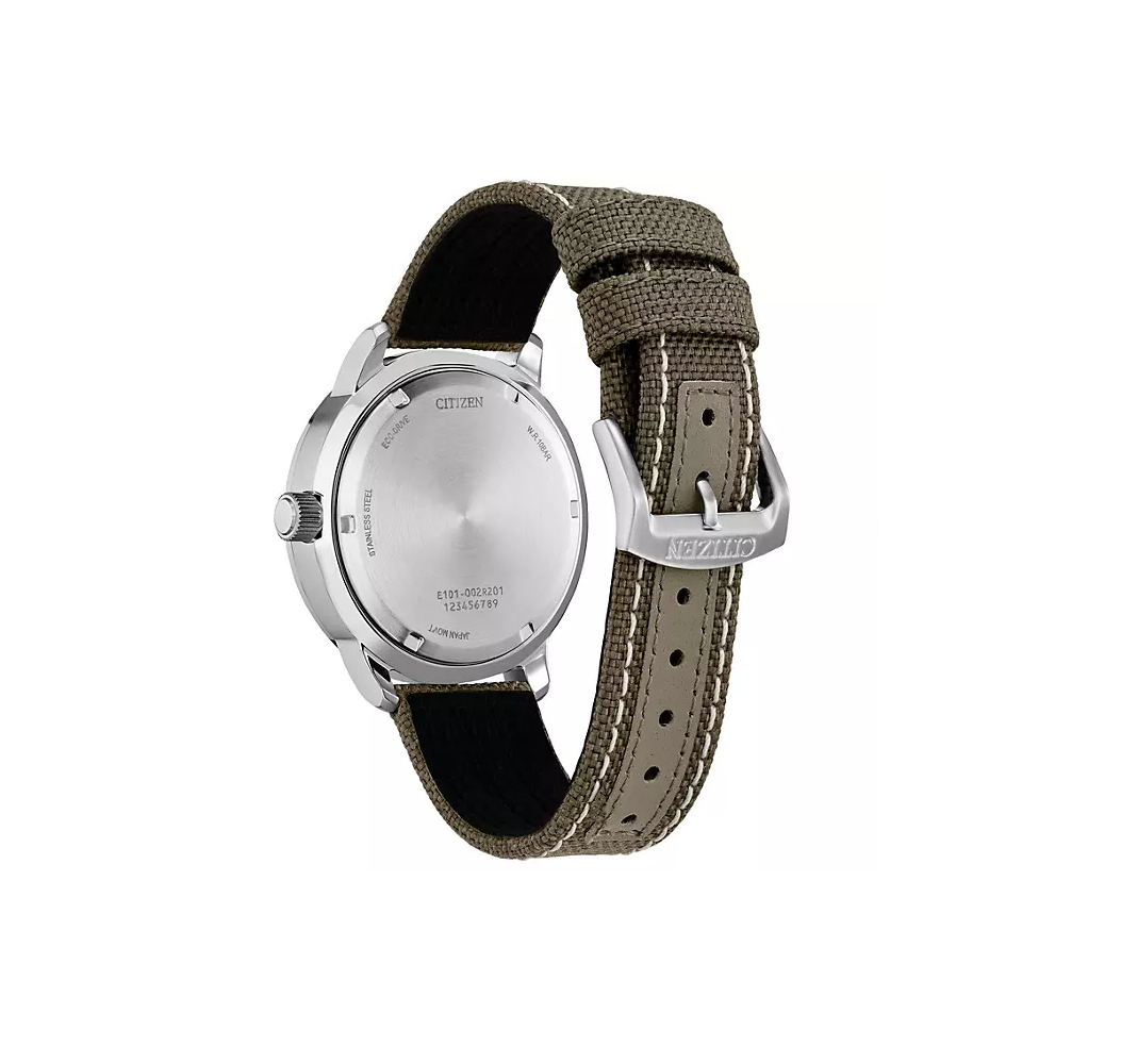 Citizen BM8590-28E Eco-Drive Weekender Analogue Green Nylon Watch