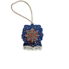UKRAINE - -MERRY CHRISTMAS MAGNET ORNAMENT - CHRISTMAS STAR - bx1