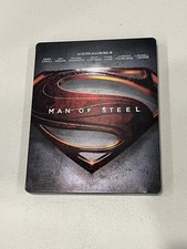 Man of Steel Blu-ray DVD 3-Disc Set SteelBook Henry Cavill