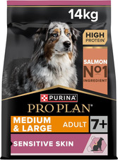 PRO PLAN Medium & Large Adult Senior 7+ Sensitive Skin Salmon Dry Dog Food 14Kg 5.15 per kilo
