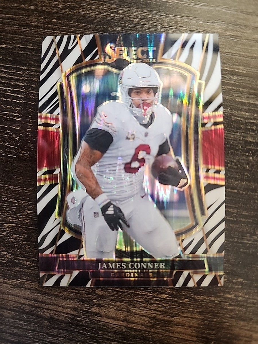2025 Panini Select JAMES CONNER Zebra Prizm SSP Case Hit Premier