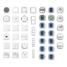 BUSCH-JAEGER Balance SI® Alpinweiß -914 USB Steckdose Rahmen Schalter Wippen