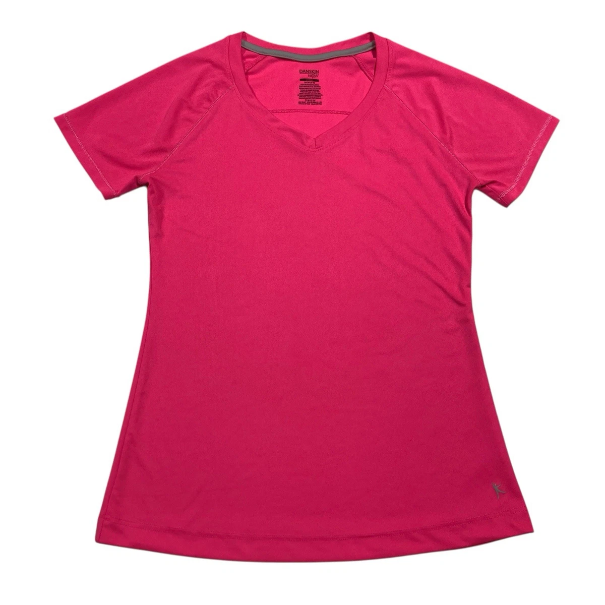 Top Danskin Now Activewear Rose Chaud - Manches Longues Raglan, Taille S Filles (6-6X)