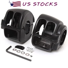 Handlebar Hand Control Switch Housing Cover Cap Black For Harley Sportster XL883