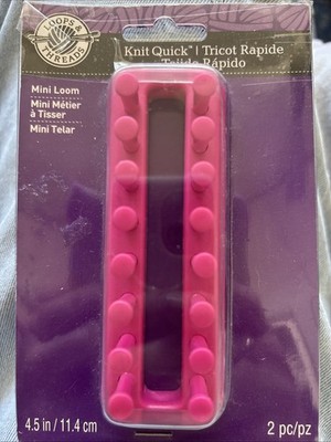 Loops & Threads Knit Quick Tricot Rapide Mini Loom 4.5in NO HOOK
