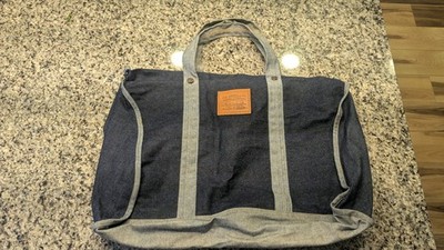 Vintage Levi's Denim Duffle Garment Bag Great Condition