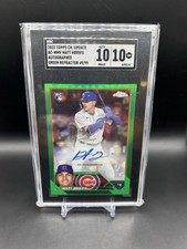 2023 Topps Chrome Update Matt Mervis Rookie RC Green Refractor Auto /99 SGC 10