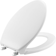 Bemis 1900SS Elongated Closed-Front Toilet Seat and Lid - White