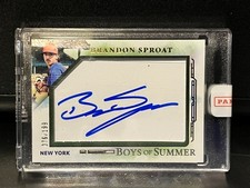2025 Panini Boys of Summer - Brandon Sproat (RC) #47 - Jumbo Acetate Auto /199