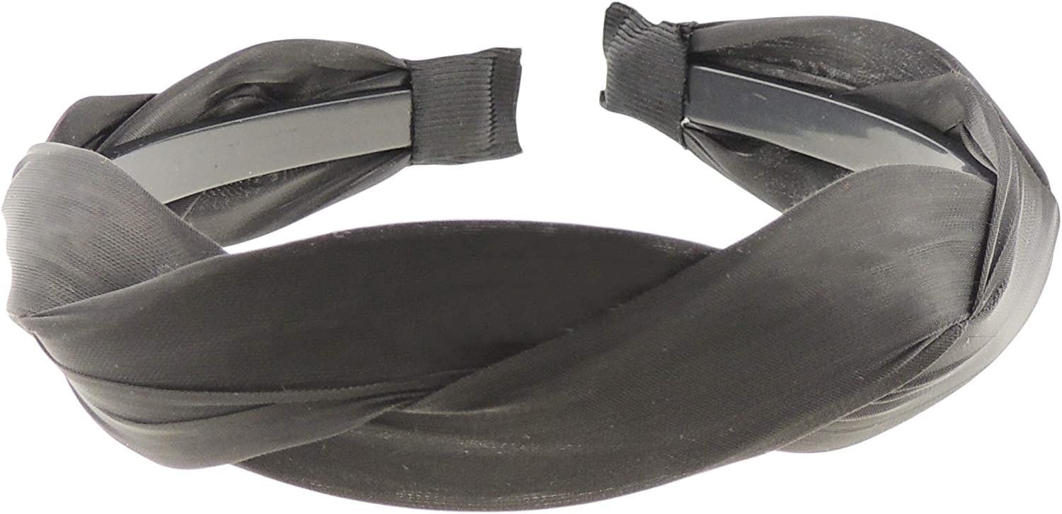 Ladies Girls Criss Cross Braided Plaited Satin Headband Alice Band