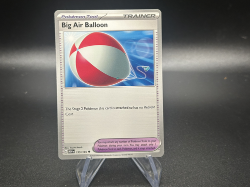 Big Air Balloon - 155/165 - Pokemon 151 - Juego de cartas de entrenamiento - Juego 4X