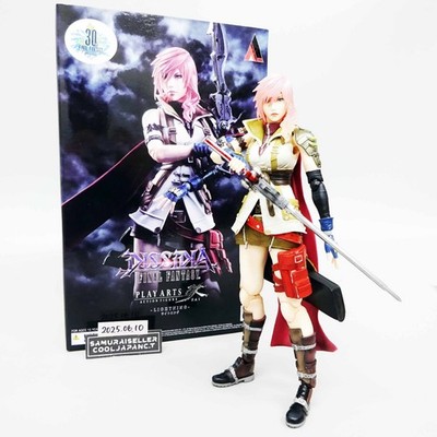 Dissidia Final Fantasy Play Arts Kai Lightning Figur SQUARE ENIX Japan gebraucht