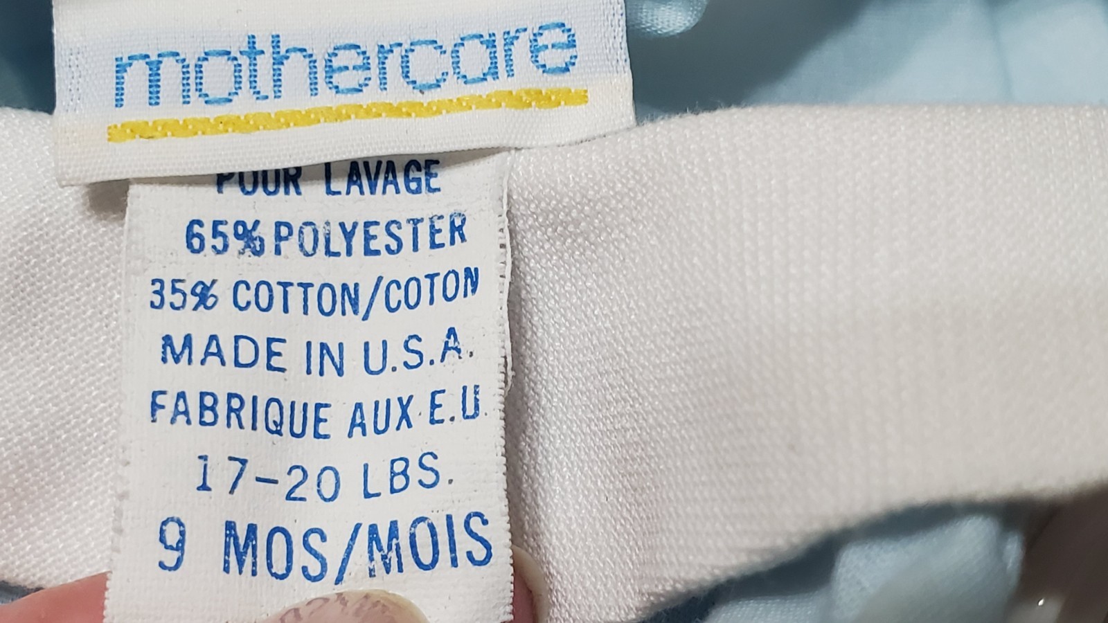 Vtg Mothercare Romper Size 9 Months Birthday Party Balloons Removeable Bibb 1 PC