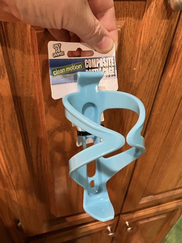BLUE Bicycle WATER BOTTLE CAGE Holder Bike BMX MTB Baby Sky Light Ocean Surf NEW