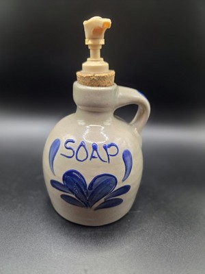 Vintage Beaumont Brothers Salt Glazed Soap Dispenser 1993
