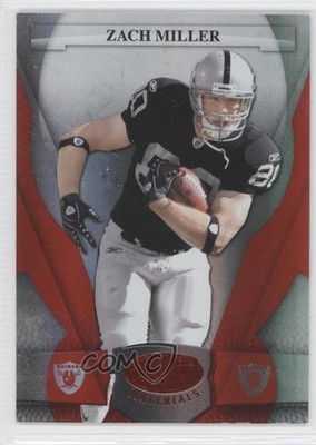 2008 Leaf Certified Materials Mirror Red 87/100 Zach Miller #106 0b2