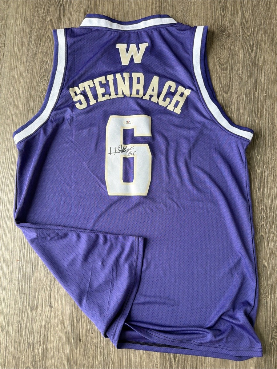 Hannes Steinbach Washington Huskies Autograph Signed Jersey! Psa