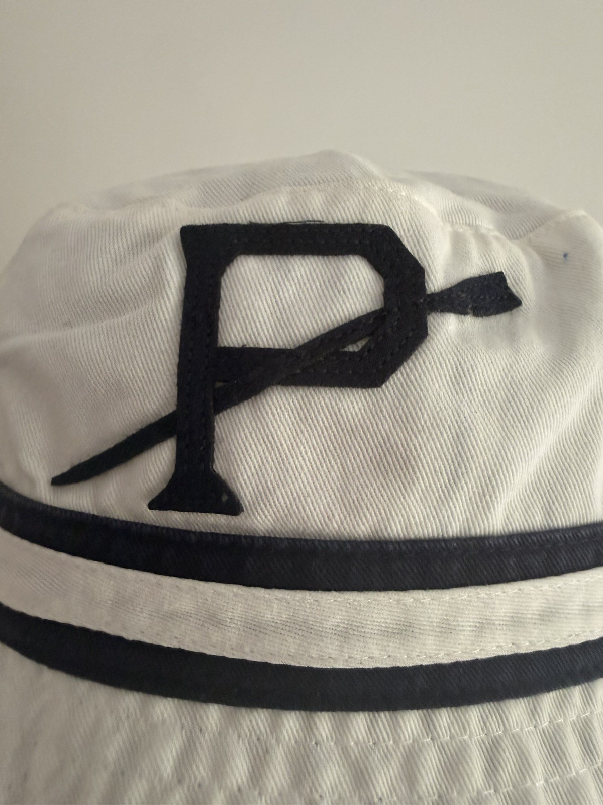 Polo Ralph Lauren Polo Bucket Hat reversible white & blue striped L/XL 61 CM