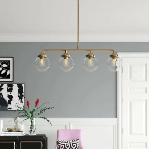 Designers Fountain Knoll 4 Light Island Pendant, Brushed Gold - 95938-BG - Picture 2 of 3