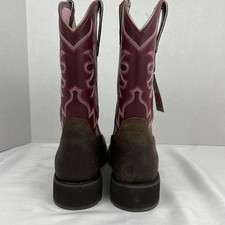 Bottes Western Femme Ariat Sassy Wichita - 36,5 (US 6) Marron Et Rouge - état Propre