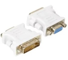 DVI-D 24 1 25 Pin Male To VGA 15 Pin SVGA Female Video Monitor Adapter Converter