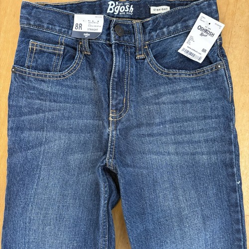 Boys Osh Kosh B'Gosh Jeans NWT Size 8 8R Straight Leg Snap Closure 100% Cotton - Picture 5 of 12