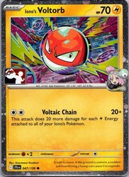 Iono's Voltorb 047/159 Prize Pack Series Holo