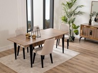 Essgruppe Garnitur Esszimmer Esstisch Set 7Tlg Esszimmer Braun Holz