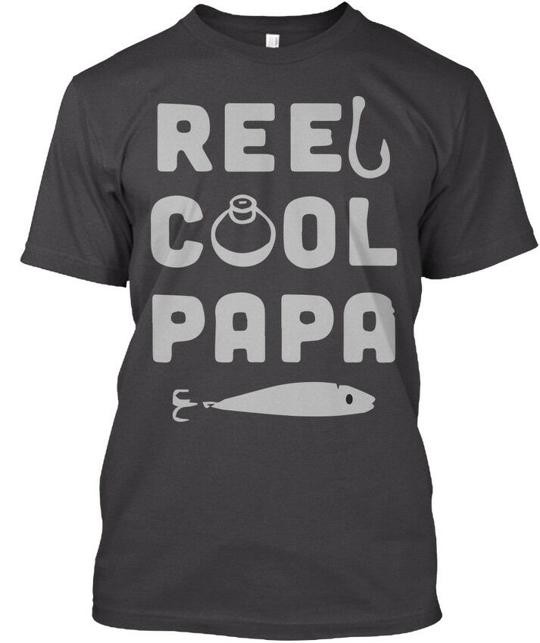 Reel Cool Papa T-Shirt Made in the USA Size S to 5XL