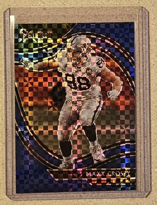 Maxx Crosby 2020 Panini Select SP Field Level Blue Prizm #d /49 - Raiders  