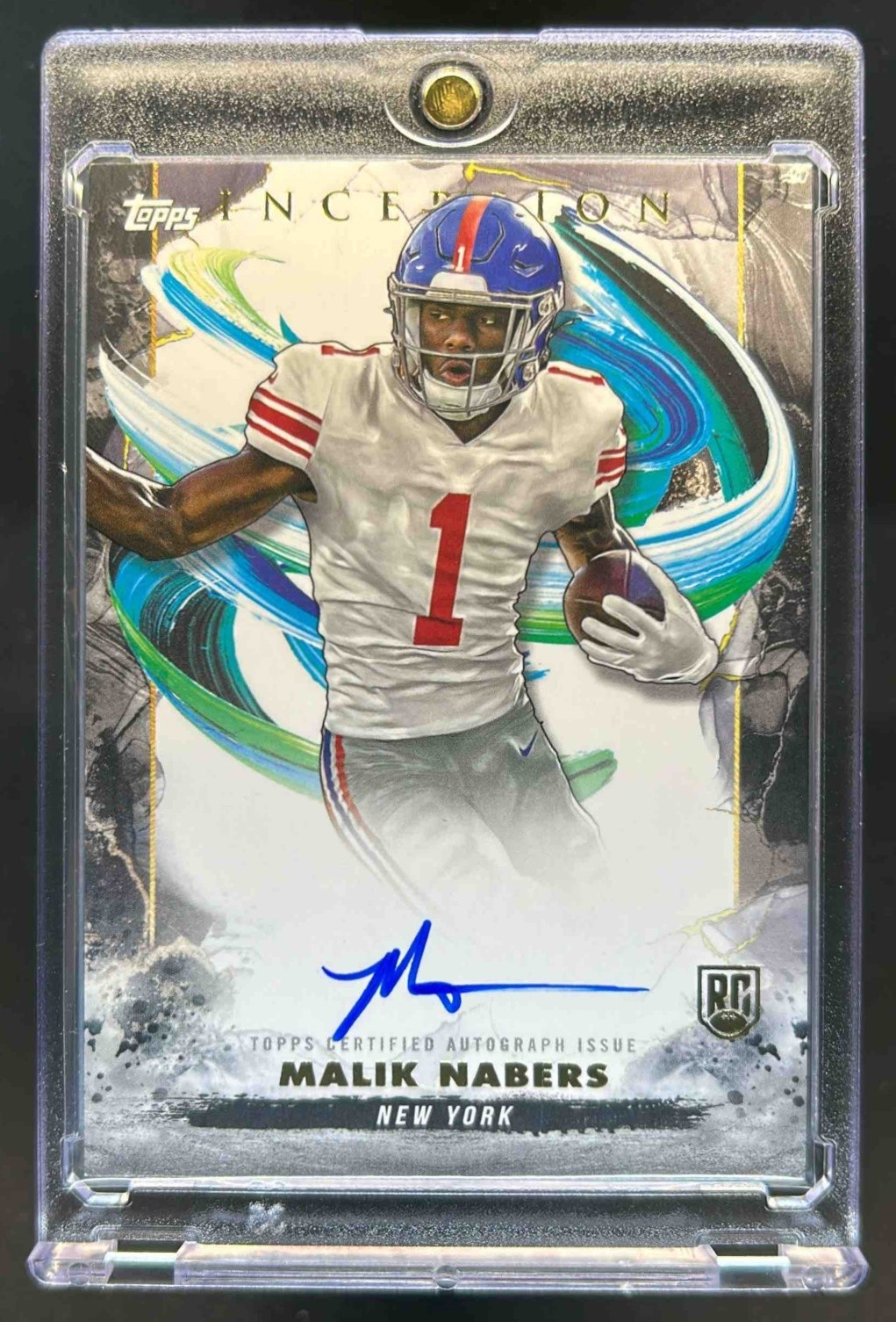 2024 Topps Inception Malik Nabers Rookie Auto Rookie RC #RA-MN Giants
