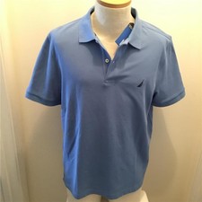 NEW NAUTICA Performance Deck Mens Polo Shirt Classic Fit L NWT Blue