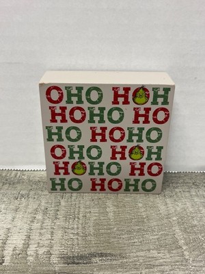 Dr Seuss The Grinch small block home decoration with hook