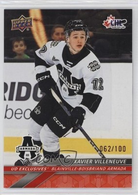 2024-25 Upper Deck CHL Exclusives 62/100 Xavier Villeneuve #183 1j9w