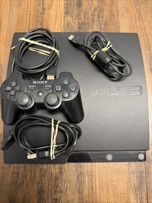 Sony PlayStation 3 Slim 160GB Black Power Cord, HDMI,  Controller And Cable