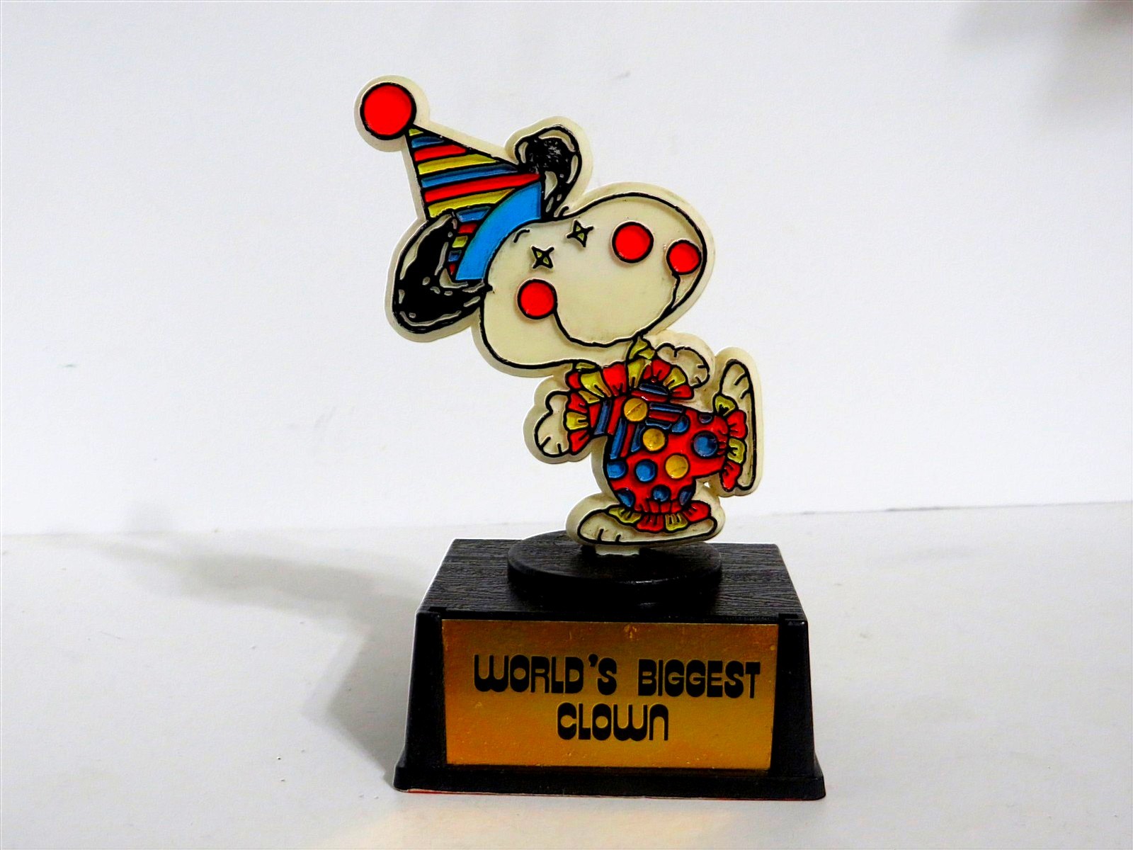 Snoopy Peanuts Charlie Brown Vintage Aviva Trophy Gram Figure Figurine 1972