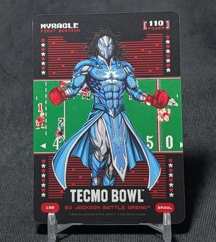 Jahmyr Gibbs MYRACLE Brawl 2026 Bo Jackson Battle Arena TECMO BOWL #198 Lions