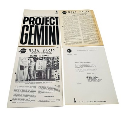 NASA Gemini Program & NASA FACTS Vol. II No. 5 & NASA FACTS Vol. III No. 5