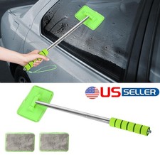 Car Extendable Handle Windshield Cleaner Telescopic Glass Wiper Cleaning Tool US