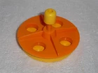 Fisher Price Little People Vintage Orange & Yellow Playground Merry Go Round #2