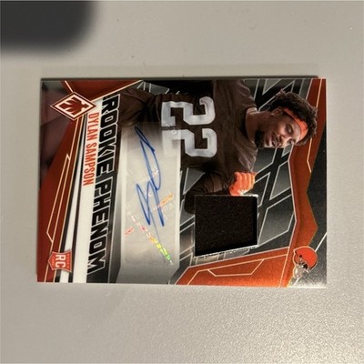 2025 Panini Phoenix Rookie Jersey Auto Dylan Sampson #RPJ-DSN /249 Browns