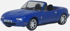 Oxford Diecast 76MAZ003 1:76 Mazda MX5 (Open) Mariner Blue