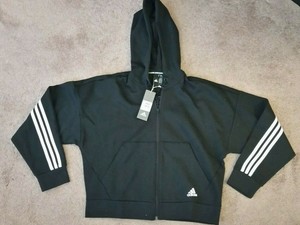 black adidas zip up hoodie womens