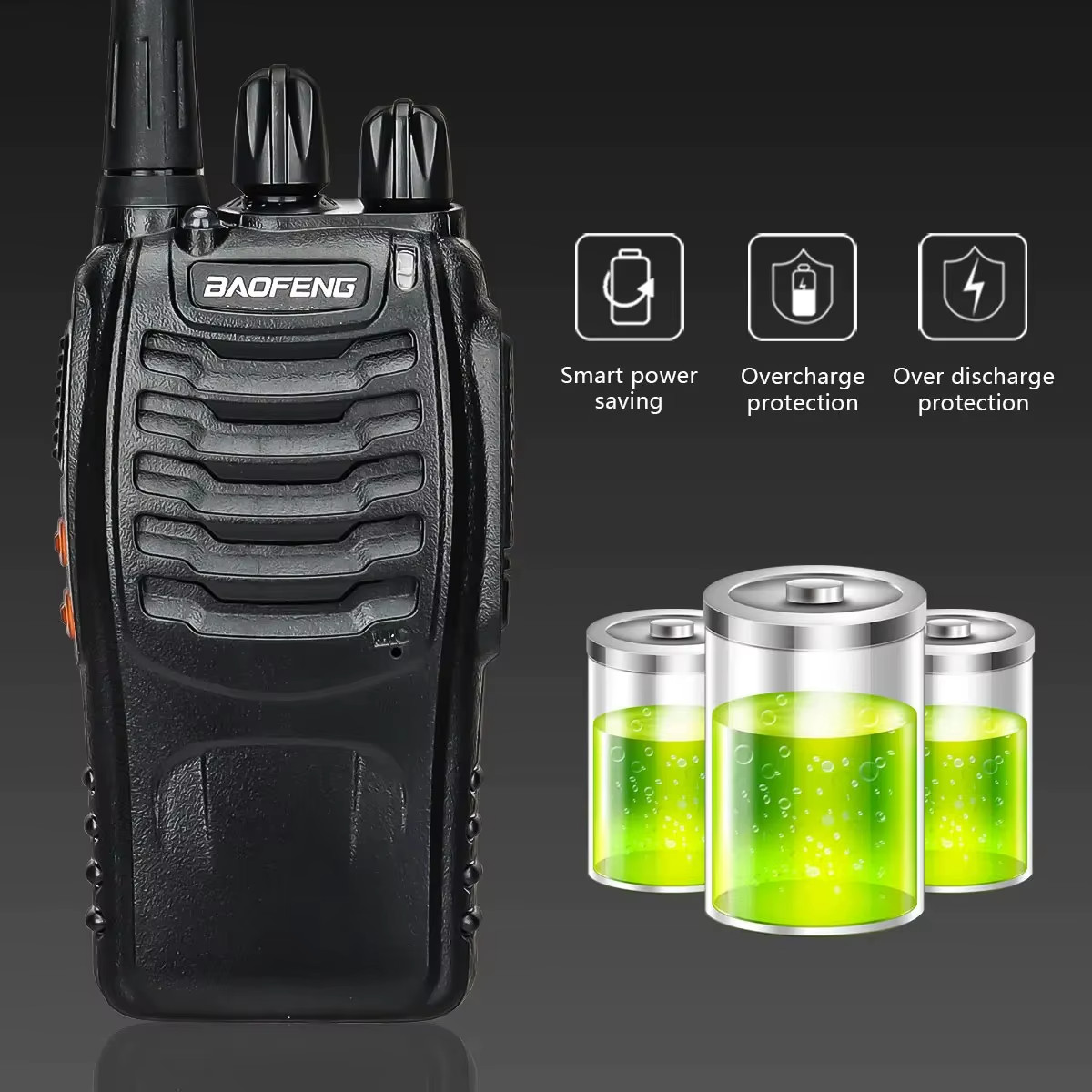 Walkie Talkie – Long-Range Dual Band Two-Way Radio (USB Rechargeable)