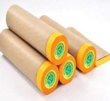 Pre-Taped Masking Paper for Painting Tape and Drape 20 Inch x 50 Feet Automot...